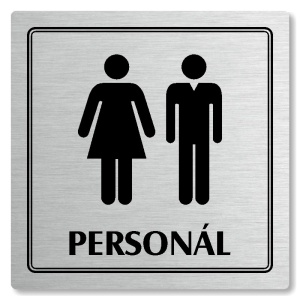 Piktogram WC společné, personál